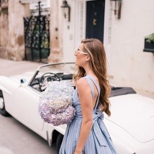 Gal Meets Glam Samantha Dress in Blue, Size 0